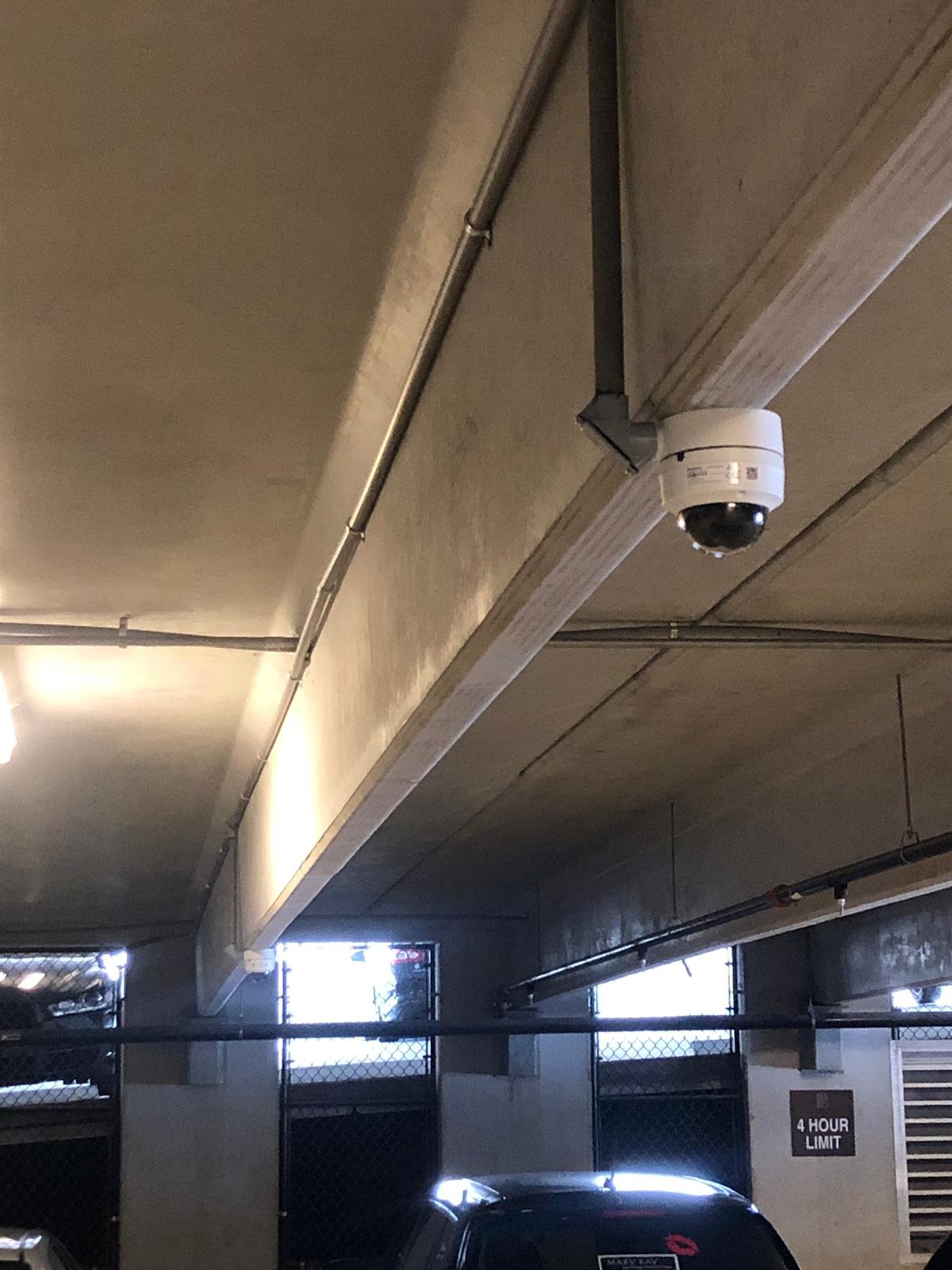 Estimate and Project Planning 28 Dome security camera garage installation